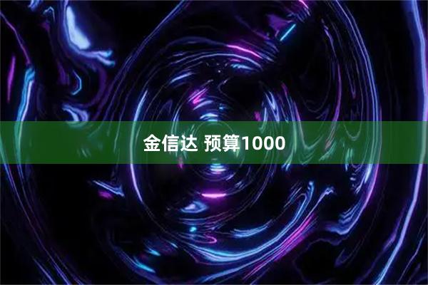 金信达 预算1000